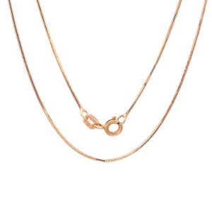 Sterling Silver Rose Gold plated Diamond Snake Chain